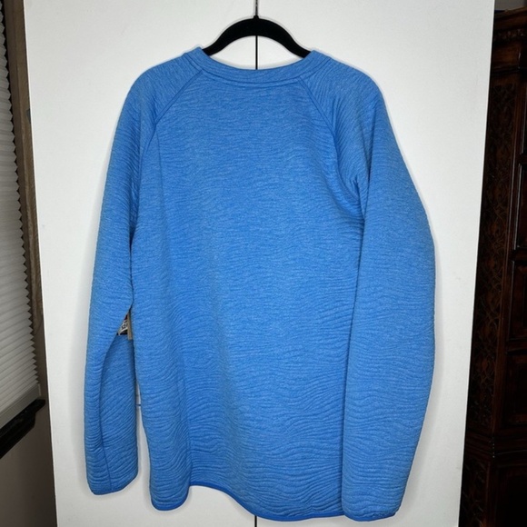 Nike Dri-Fit Tour Quilted Crewneck Golf Sweatshirt Blue Mens Large FD5835-435 - Picture 2 of 3